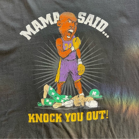 Vintage Lakers Vs Celtics Mama Said Mens Shirt Size XL - Picture 2 of 7